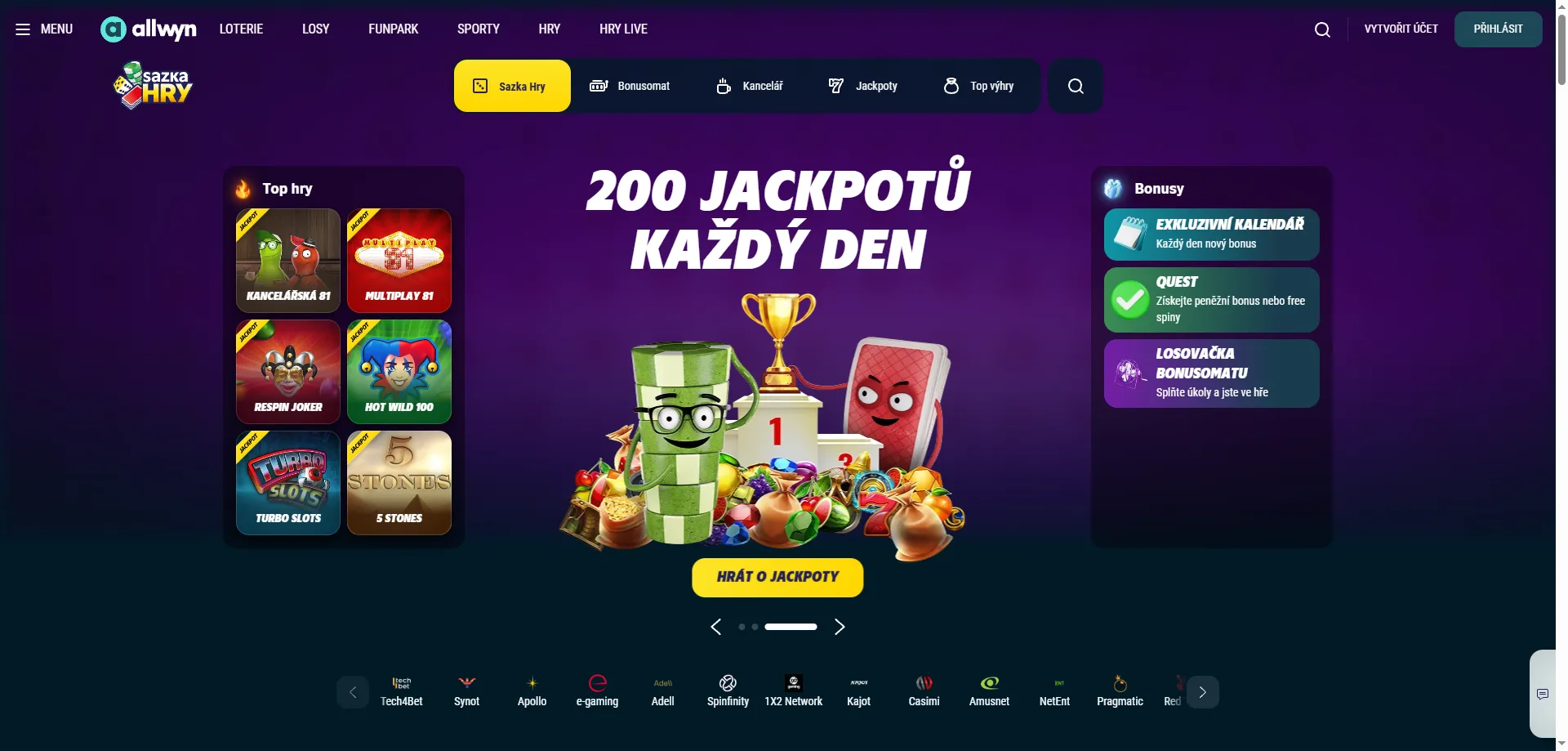 Sazka Casino online – přehled her, bonusů a sázení v ČR